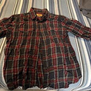 Outdoor Life Red and Black Plaid Shirt